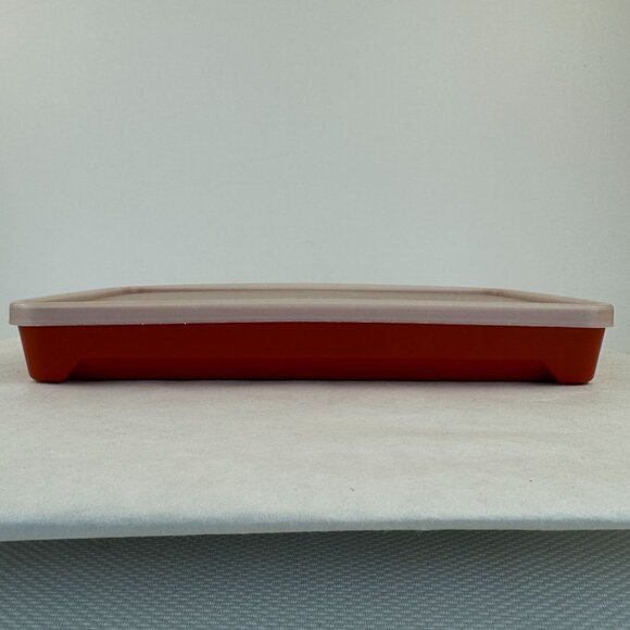 Vintage Tupperware Meat Keeper 1292-3 Marinade Tenderizer Tray Paprika With Lid - Picture 4 of 12